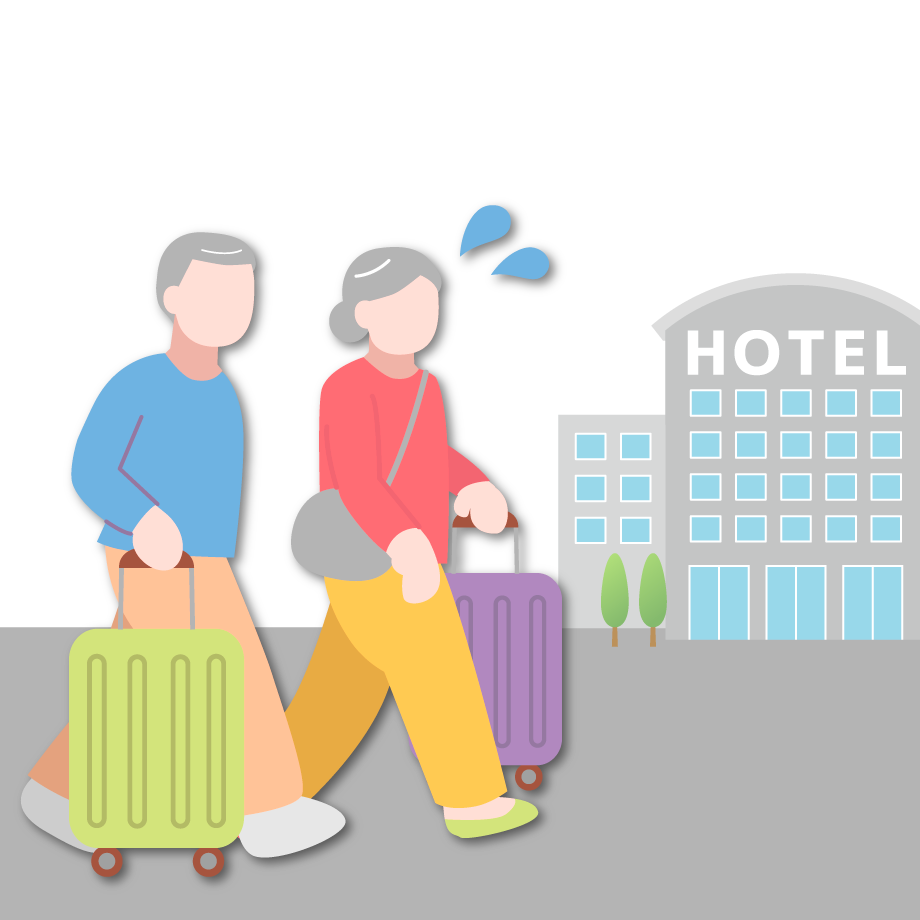 ホテルのチェックインまで荷物を持ち歩くストレス💦